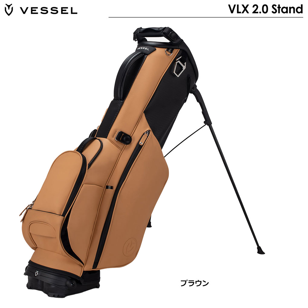 VESSEL VLX 2.0 Stand キャディバッグ スタンドバッグ 8.5型 4分割 ベゼル 2023年モデル USA直輸入品
