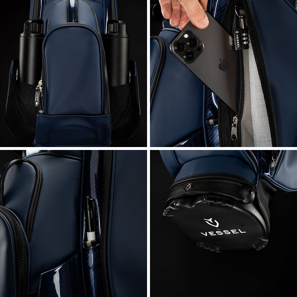 VESSEL VLX 2.0 Stand キャディバッグ スタンドバッグ 8.5型 4分割