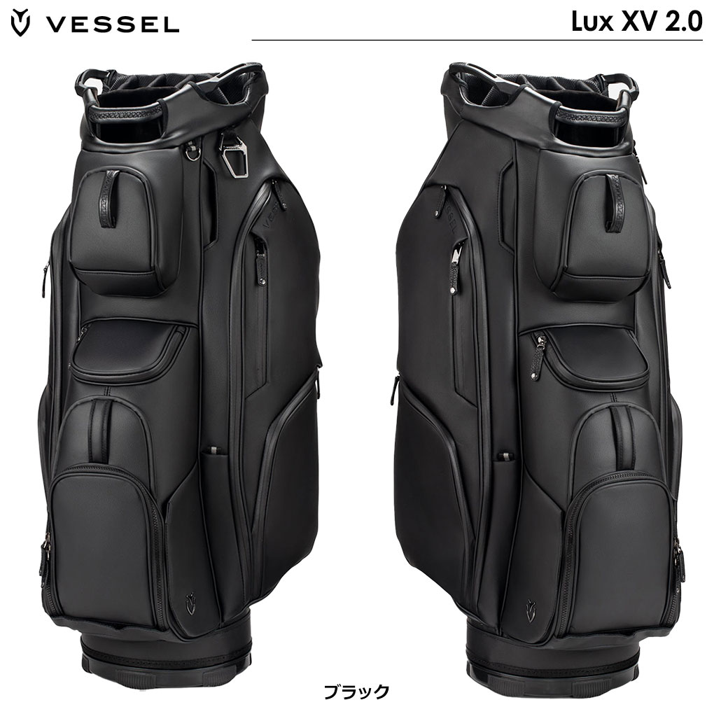 VESSEL Lux XV 2.0 キャディバッグ カートタイプ 15分割トップ ベゼル 2023年モデル USA直輸入品