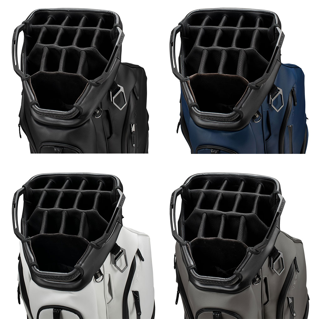 VESSEL Lux XV 2.0 キャディバッグ カートタイプ 15分割トップ ベゼル