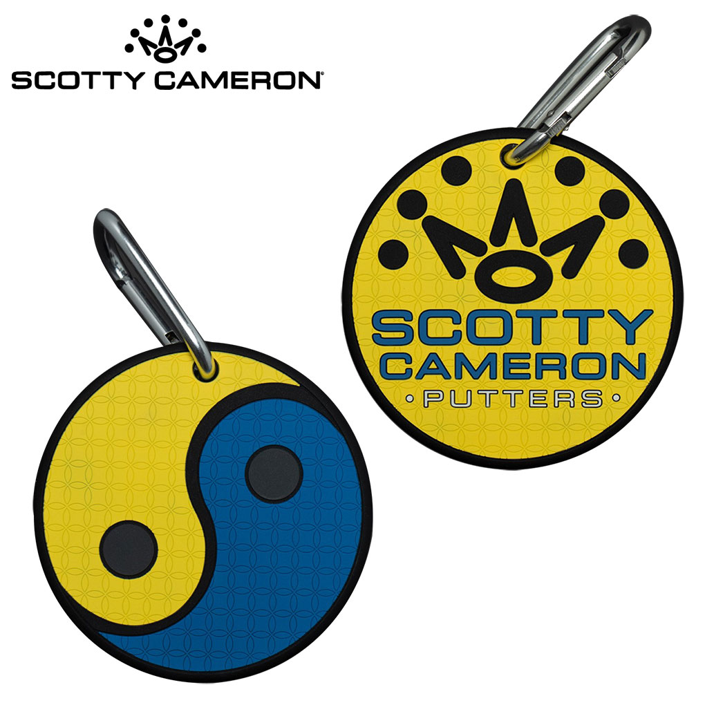 スコッティキャメロン　パッティングディスク　インヤン柄（新品） スコッティキャメロン YIN YANG RUBBER PUTTING DISC YELLOW