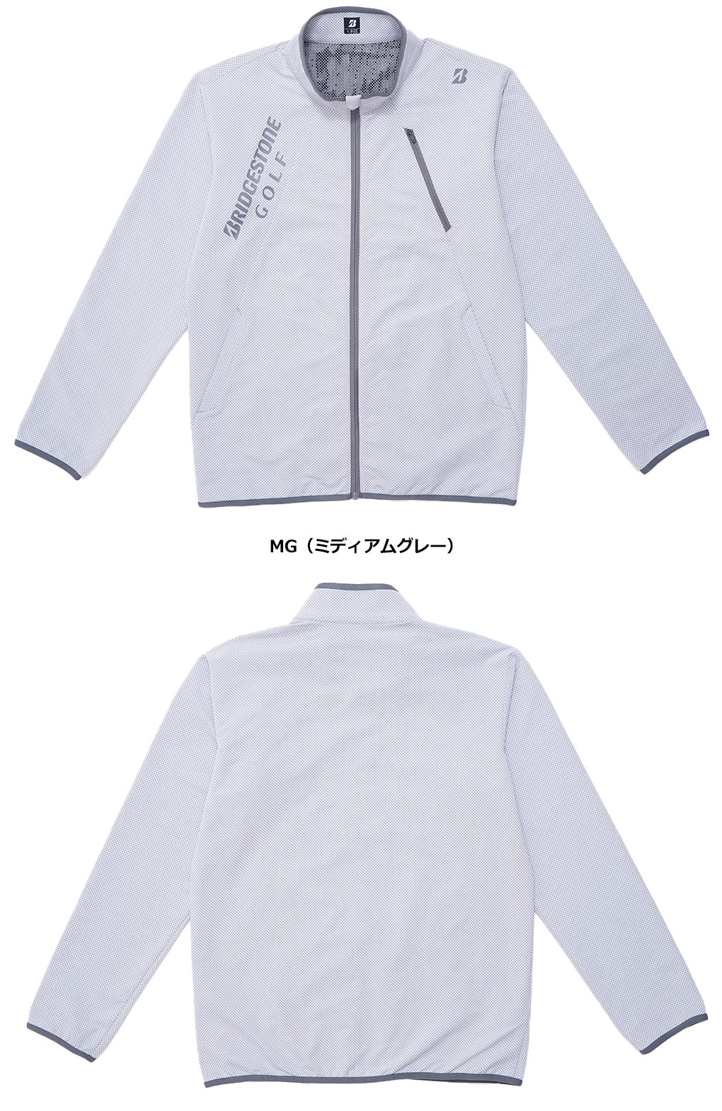 新品ブリヂストンZGM01D グリッド柄ブルゾン LL　NA(8G912