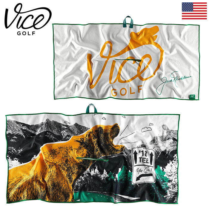 ヴァイスゴルフ Vice Golf SHINE THE BEAR TOWEL マイクロファイバー 2023年モデル USA直輸入品 並行輸入品 ...