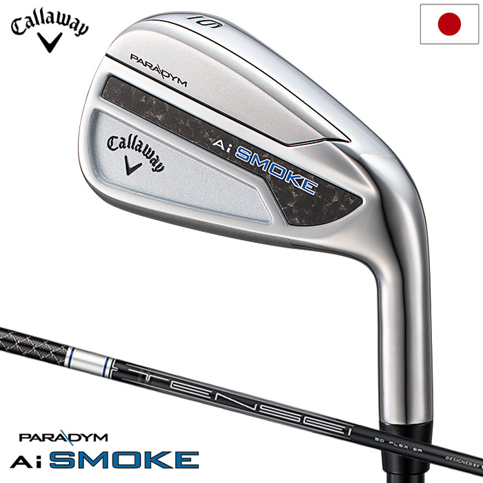 キャロウェイ PARADYM Ai SMOKE アイアン 5本セット (#6-PW) メンズ 右用 TENSEI 50 for Callaway カーボンシャフト 日本正規品 2024年モデル Callaway