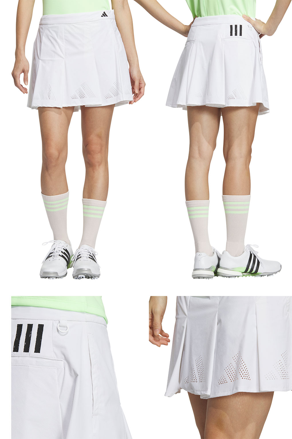 adidas アディダス BOSロゴパンチングフレアスカート IKJ57