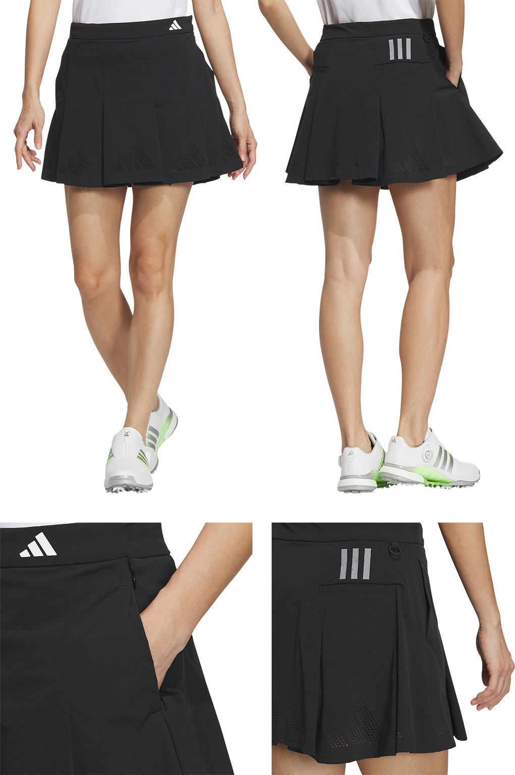adidas アディダス BOSロゴパンチングフレアスカート IKJ57