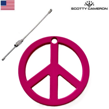 スコッティキャメロン Sft Touch Peace Sign Key Fob 027542 キーフォグ Pink Scotty Cameron USA直輸入品｜jypers