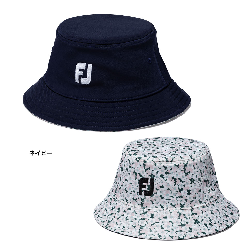 ☆Footjoy golf☆フットジョイ韓国 バケハ種類 FootJoy（フットジョイ） 撥水フラワープリントリバーシブルバケット