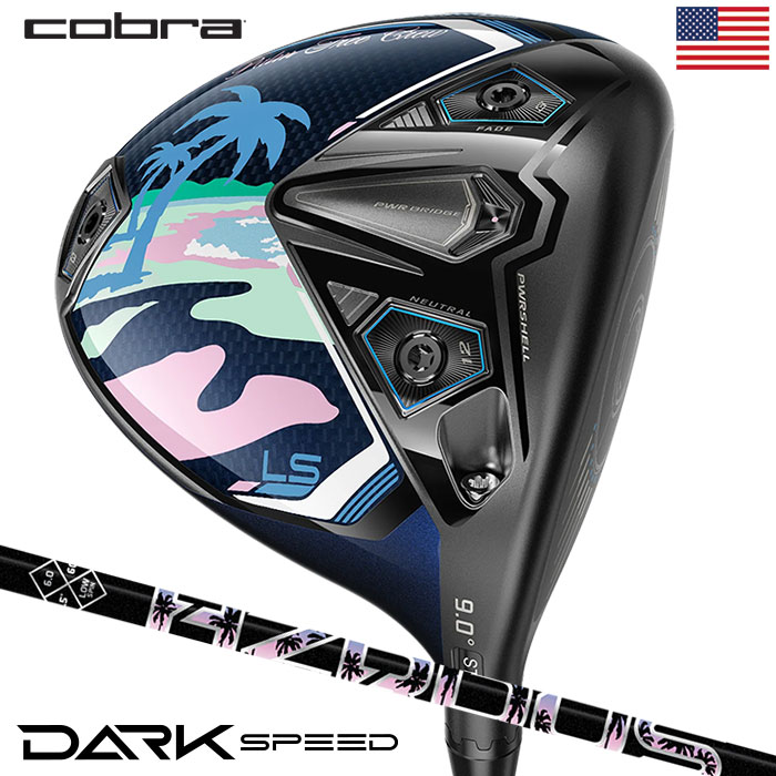 コブラ DARKSPEED LS Palm Tree Crew Driver Limited Edition ドライバー メンズ 右用 Limited  Edition Project X HZRDUS PTC 2024年モデル USA直輸入品