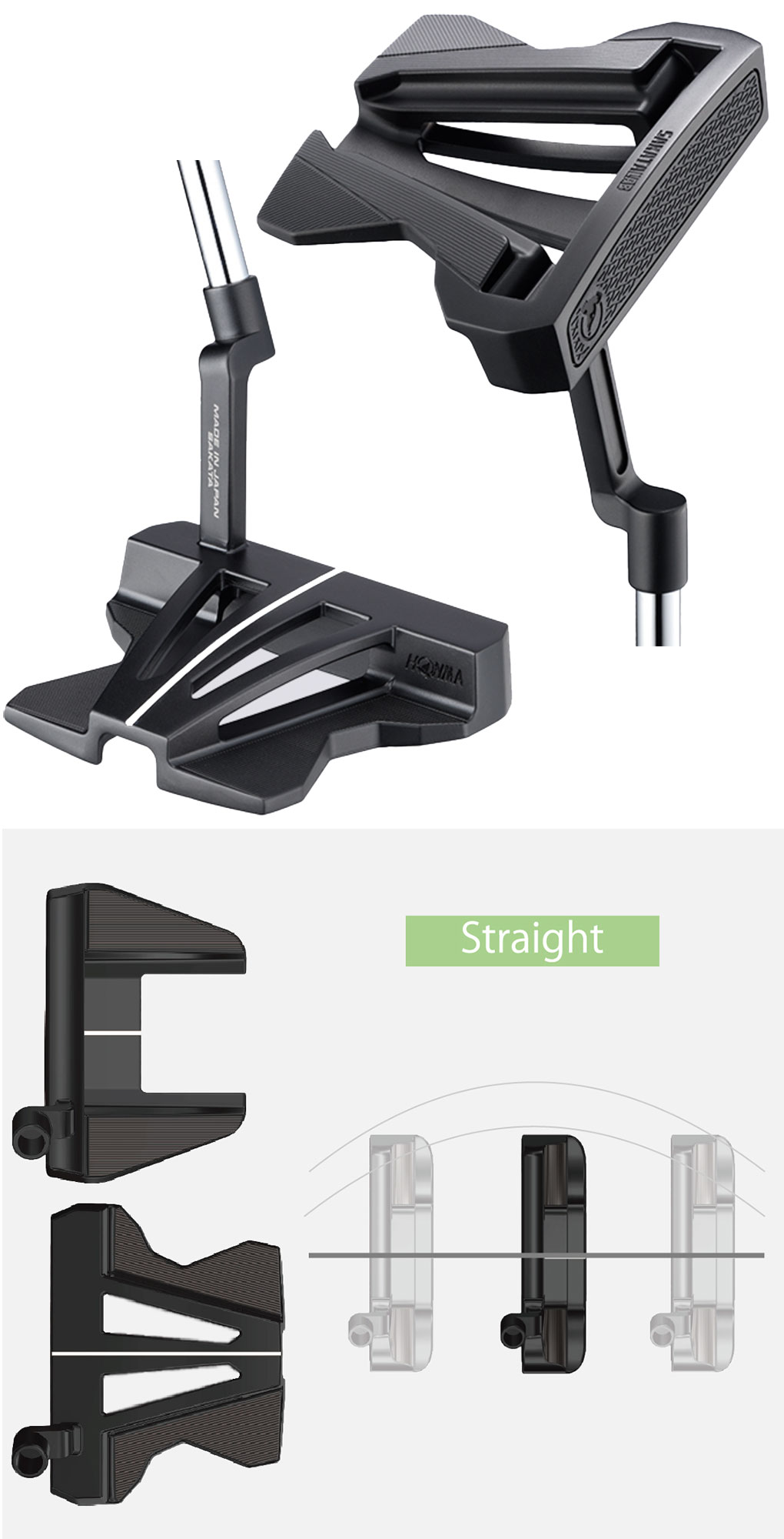HONMA GOLF（本間ゴルフ） SL-005 SAKATA LAB PUTTER パター メンズ 右
