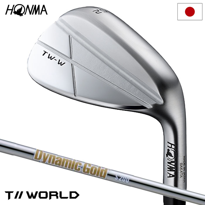 本間ゴルフ T//WORLD TW-W 2024 Chrome ウェッジ クロームメッキ仕上げ メンズ 右用 Dynamic Gold 2024年モデル 日本正規品｜jypers