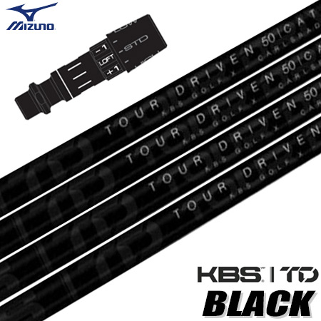 ミズノ スリーブ付きシャフト KBS TD BLACK 2023 LIMITED EDITION USA直輸入品 (ST-X,Z／ST200〜180／GT180／MizunoPro／MP／JPX900)｜jypers