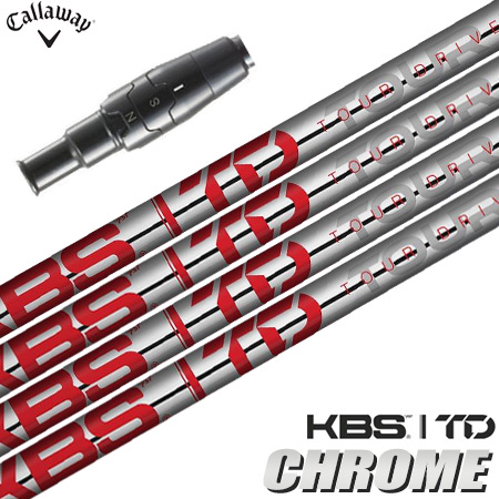 キャロウェイ スリーブ付きシャフト KBS TD CHROME 2023 LIMITED EDITION USA直輸入品 (PARADYM／ROGUE ST／EPIC／MAVRIK／BIG BERTHA)｜jypers