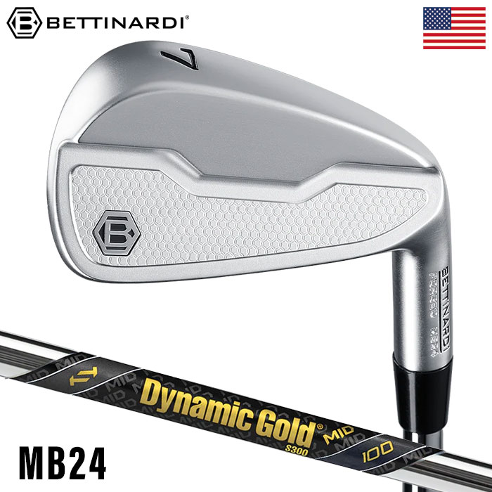 ベルナルディ MB24 アイアン 7本セット(4-PW) DYNAMID GOLD MID 100 スチールシャフト BETTINARDI 2024年モデル USA直輸入品｜jypers