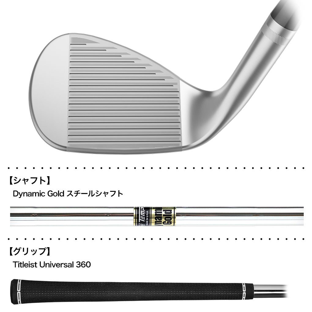 タイトリスト VOKEY SM10 RAW ノーメッキ ウェッジ メンズ 右用 ダイナミックゴールド スチールシャフト Titleist  2024年モデル USA直輸入品