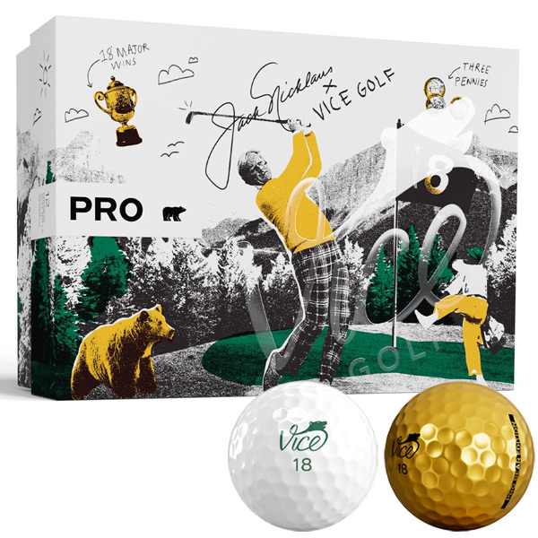 Vice Pro Bear Jack Nicklaus ヴァイスゴルフ ゴールデンベア ジャックニクラス ゴルフボール 1ダース 全12球  USA直輸入品 : 126101900014 : JYPERS(ジーパーズ) - 通販 - Yahoo!ショッピング