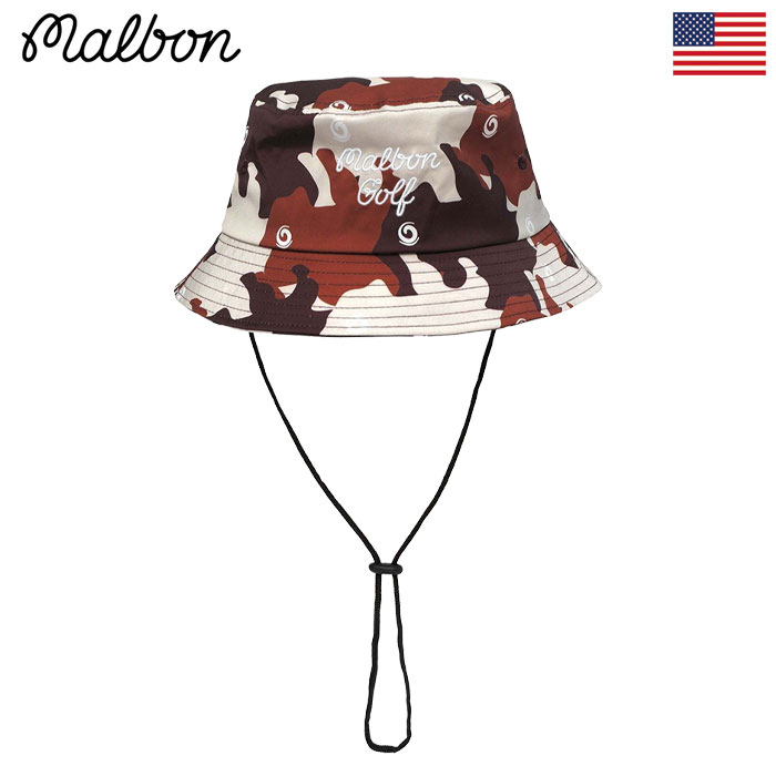 Malbon Golf STAMPEDE BUCKET HAT メンズ ゴルフハット マルボン