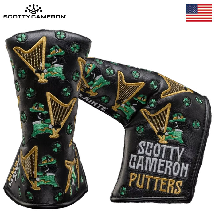 スコッティキャメロン パターカバー 2024 St. Patrick's Day Dueling Harps ブレードタイプ Scotty  Cameron USA直輸入品