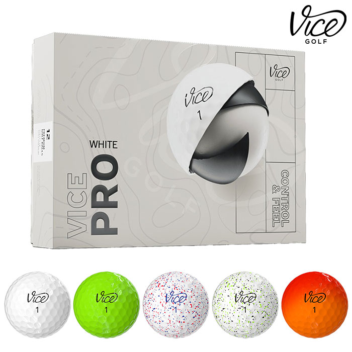 新品⭐️未使用⭐️VICEPRO ホワイト 12個 ヴァイスゴルフ Vice Golf Pro 1ダース 全12球 USA直輸入品 並行輸入品