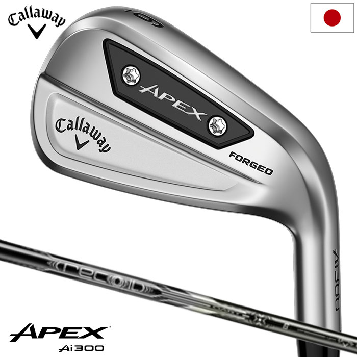 キャロウェイ APEX Ai300 アイアン 6本セット (#5-#9，P) メンズ 右用 RECOIL DART 6 for Callaway カーボンシャフト Callaway 日本正規品 2024年モデル