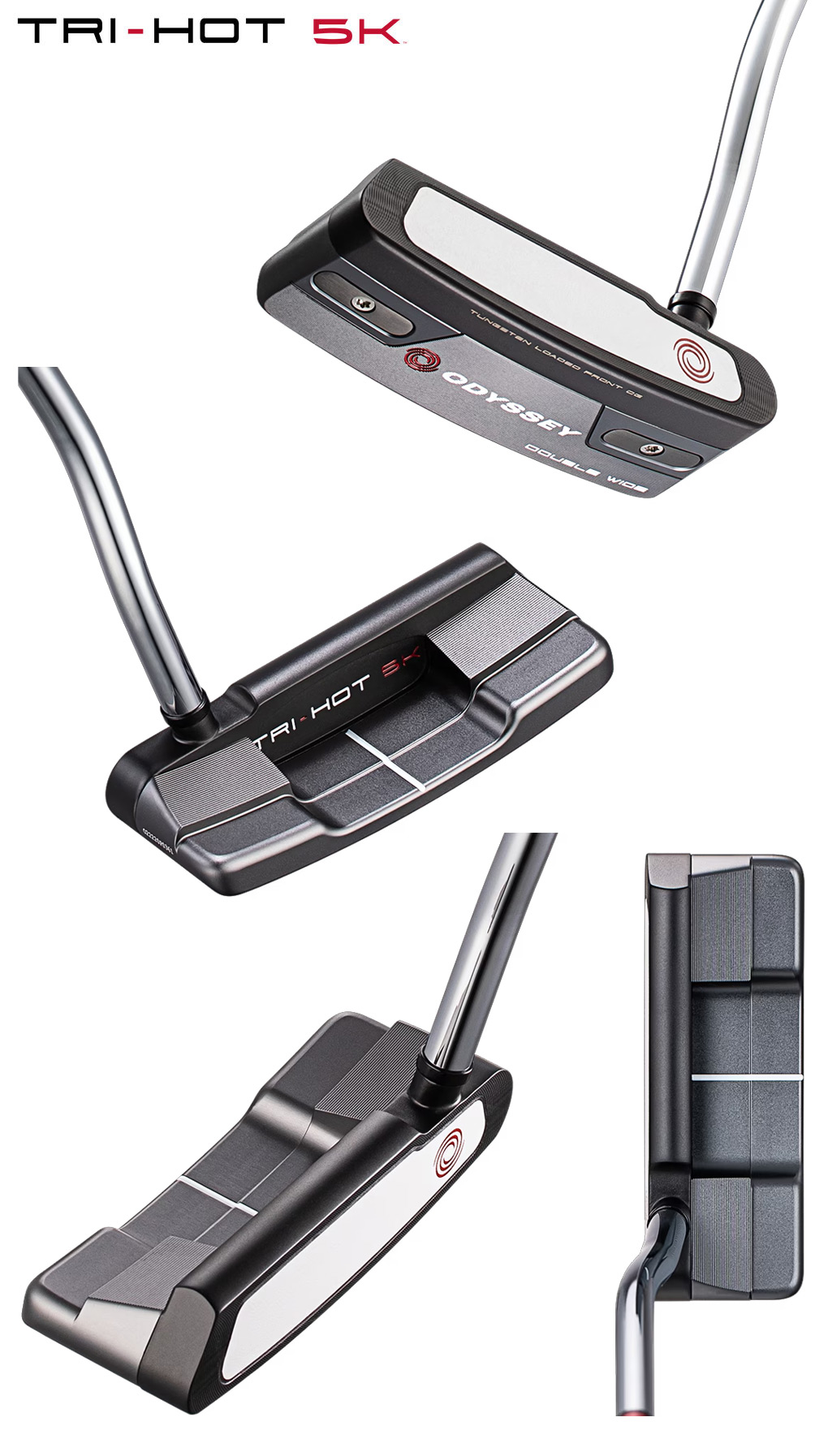ODYSSEY トライホット 5K DW DB パター ヘッドカバー付き ODYSSEY（キャロウェイゴルフ） オデッセイ TRI-HOT 5K DOUBLE