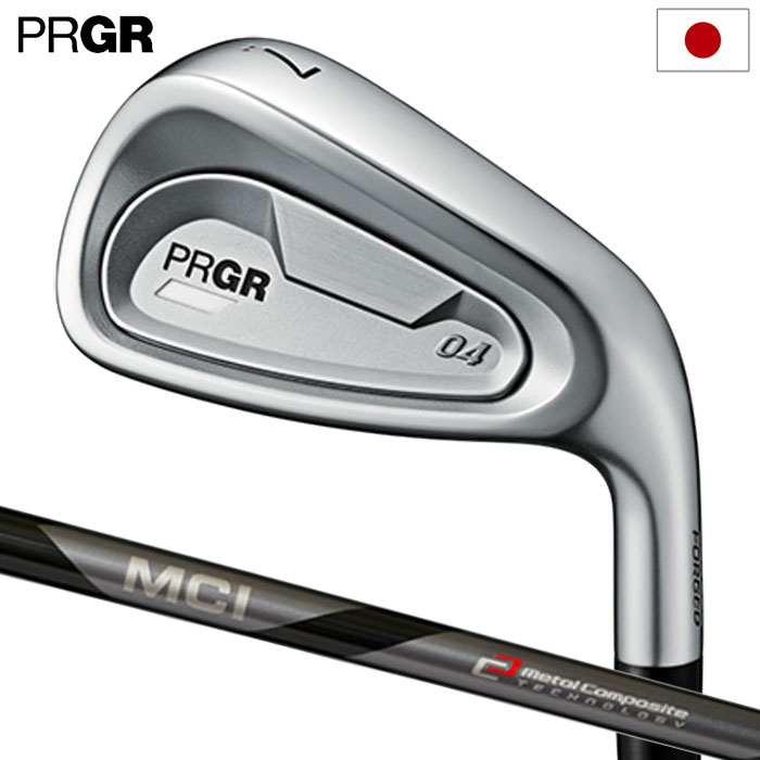 未使用に近い）PRGR 04アイアン　7-52度の6本セット RS プロギア PRGR 04 アイアン 5本組(7I-A) メンズ 右用 MCI FOR