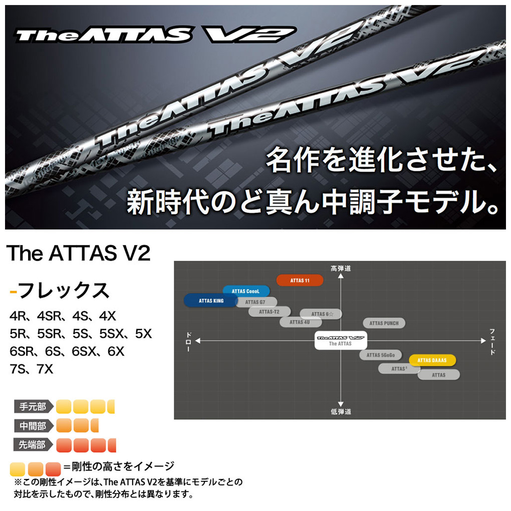 ミズノ スリーブ付きシャフト 2024 マミヤ The ATTAS V2 ゴールドバージョン 日本正規品 ゴルフ シャフト  (ST-X,Z／ST200〜180／GT180／MizunoPro／MP／JPX900) : 200302300410 : JYPERS(ジーパーズ)  - 通販 - Yahoo!ショッピング