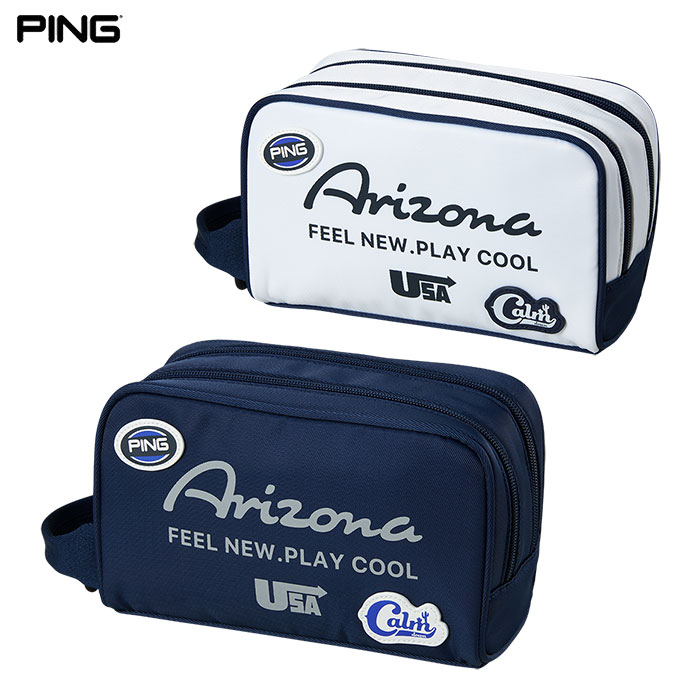 PING ラウンドポーチ PING ボストンバックとラウンドポーチ PING