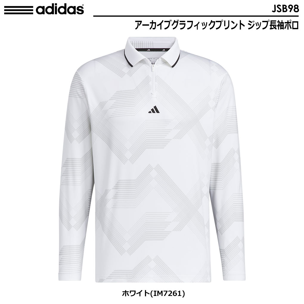 adidas アディダス アーカイブグラフィックプリント ジップ長袖