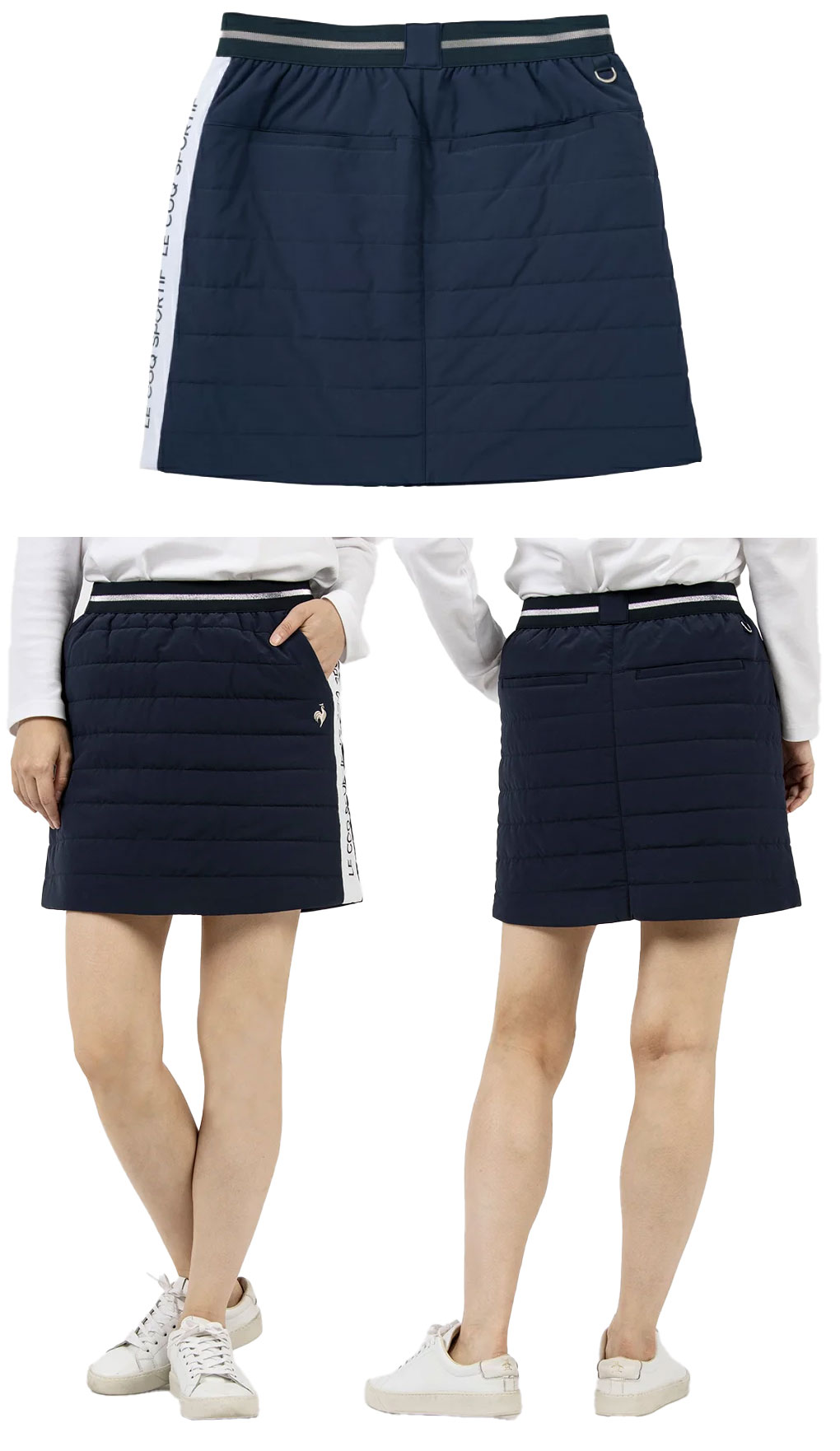 ルコックスポルティフ 中わたスカート LG4FSK05L レディース ゴルフウェア le coq sportif golf 2024秋冬モデル 日本正規品 le coq sportif GOLF（ルコックスポルティフ ゴルフ） ルコック