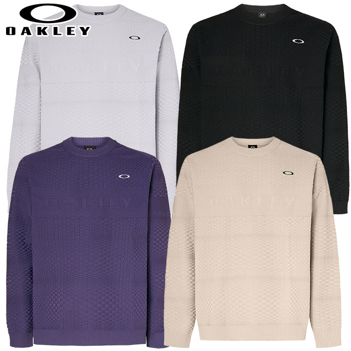 オークリー ゴルフウェア Logo Jq Sweater メンズ FOA406967 セーター ニット ゴルフウェア 2024秋冬モデル OAKLEY 日本正規品