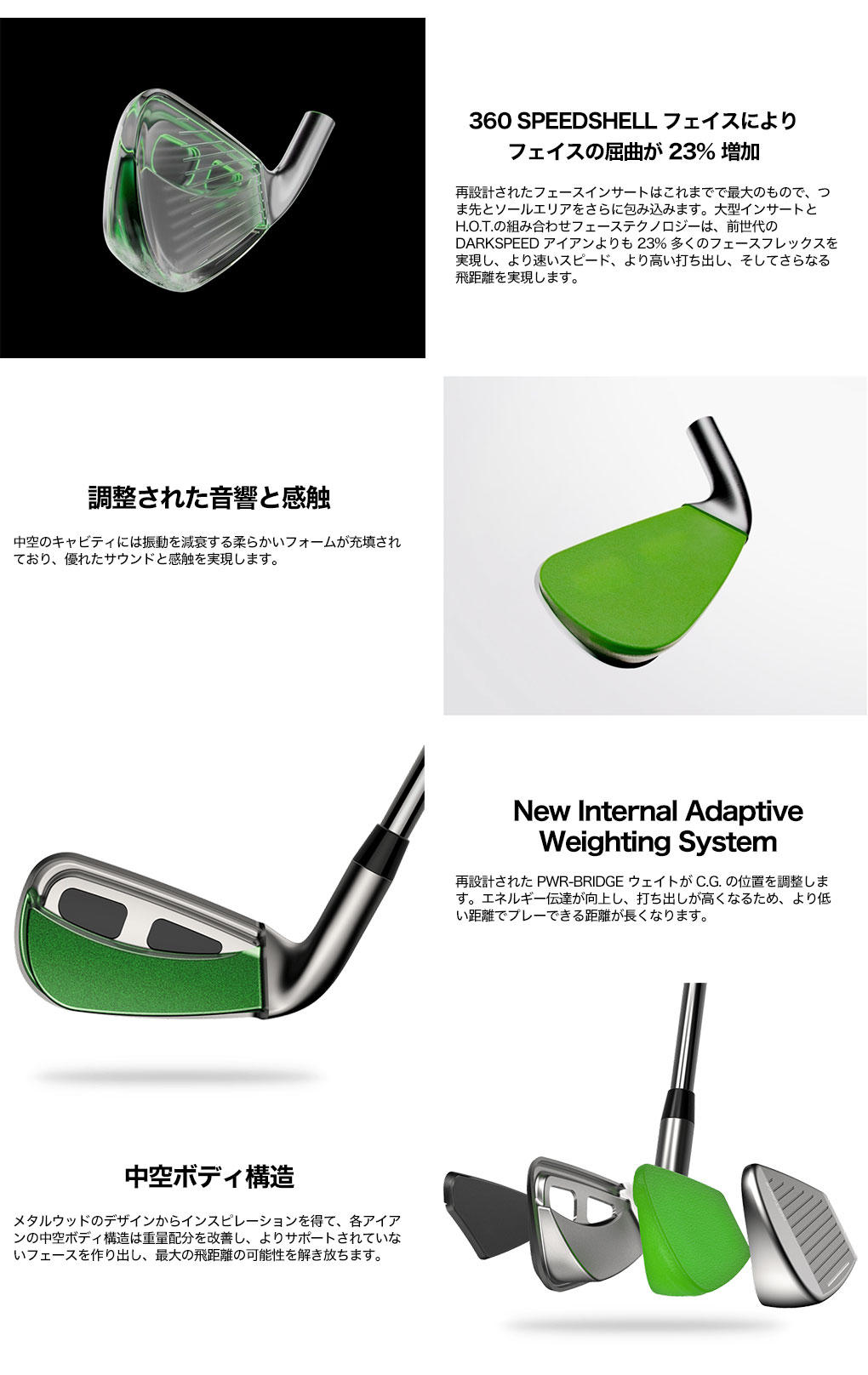 COBRA（コブラ） 2025 DS-ADAPT Irons アイアン 5本セット(6-9,PW