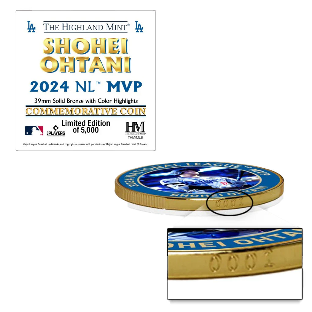 大谷翔平 2024 ナショナルリーグ MVP 受賞 記念コイン ブロンズコイン