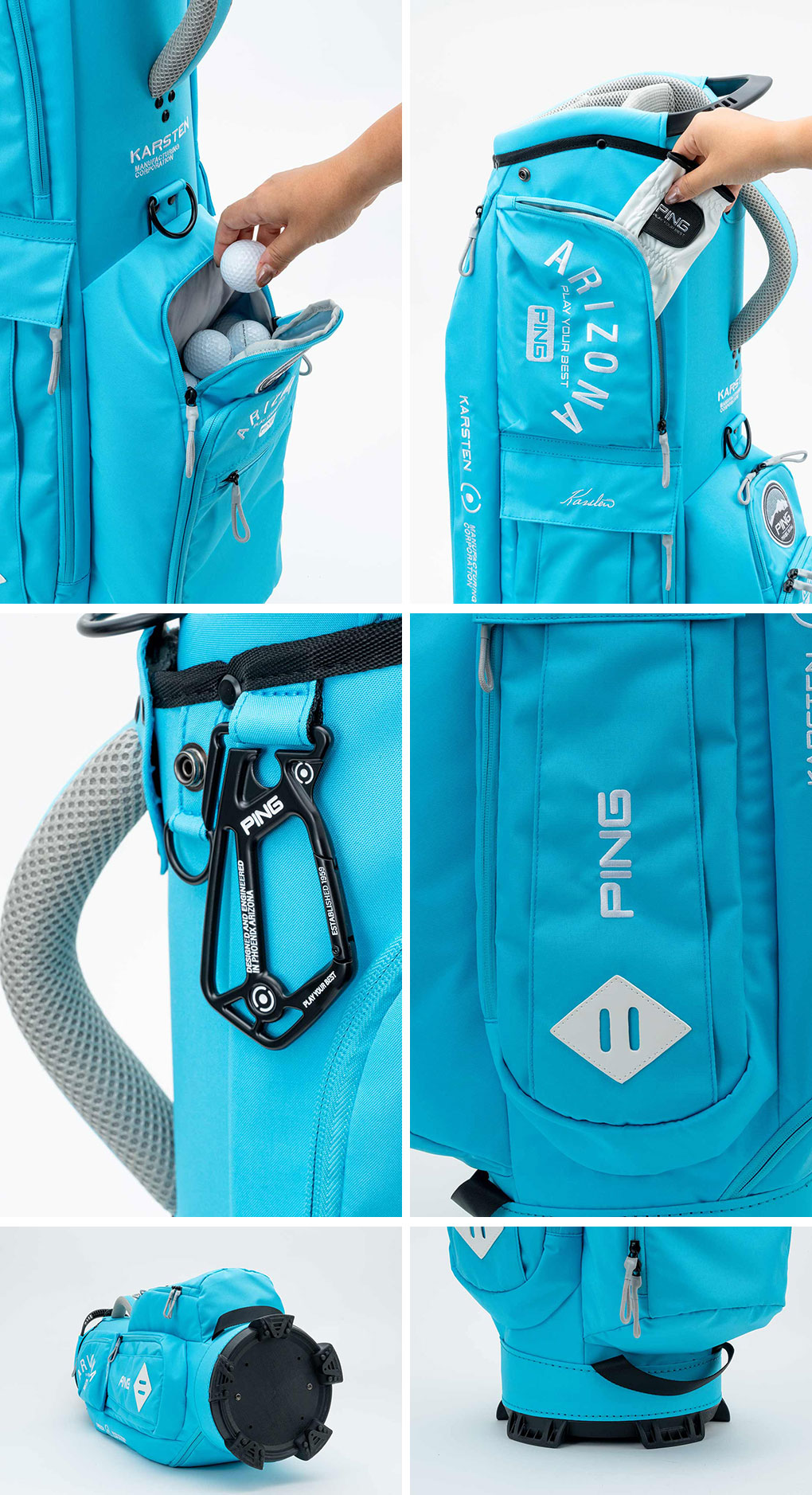 PING キャディバッグ（色：ブルー系）｜ゴルフ用バッグ｜ゴルフ