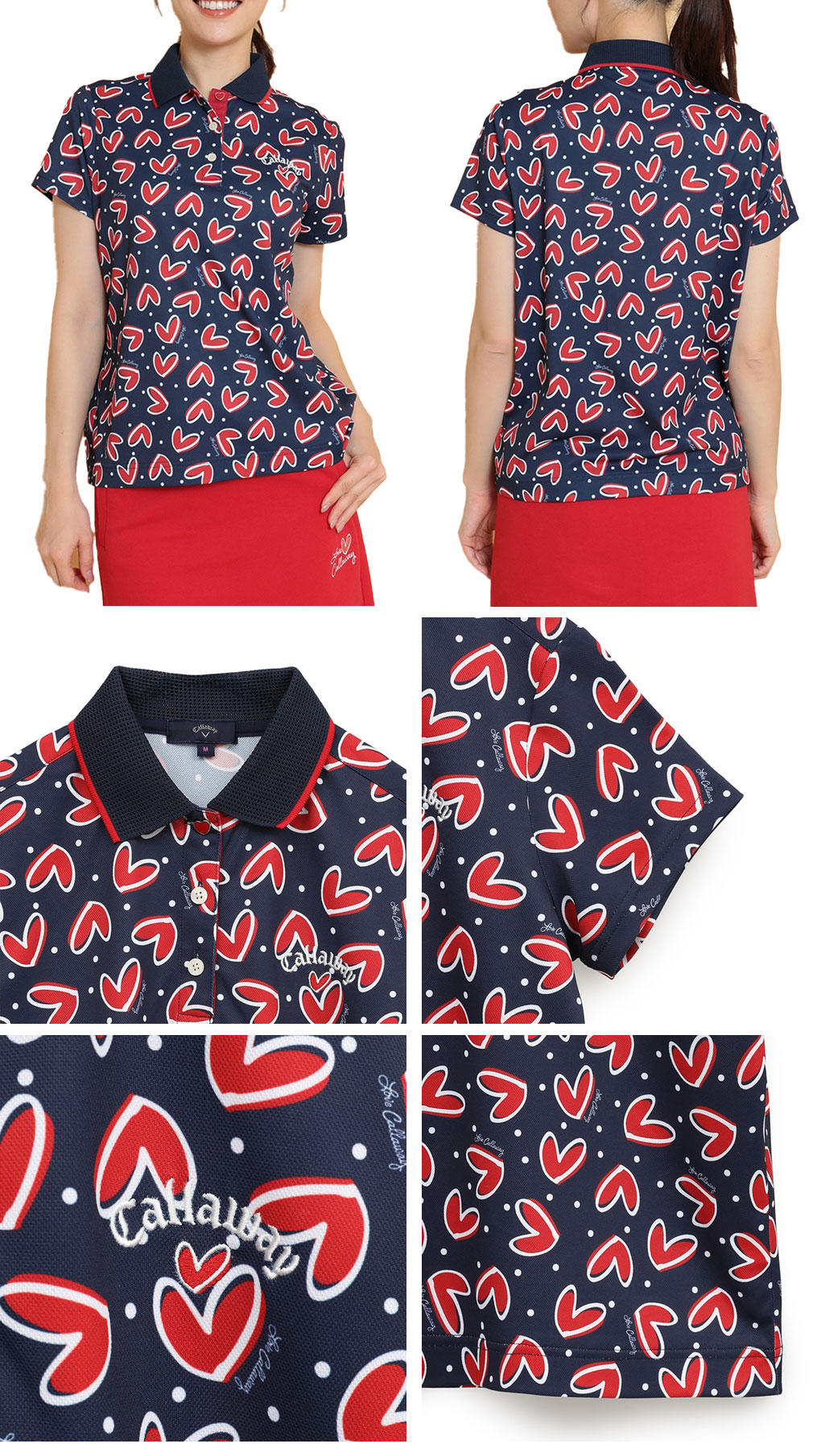 Callaway（キャロウェイ） ラブキャロウェイ半袖ポロシャツ WOMENS