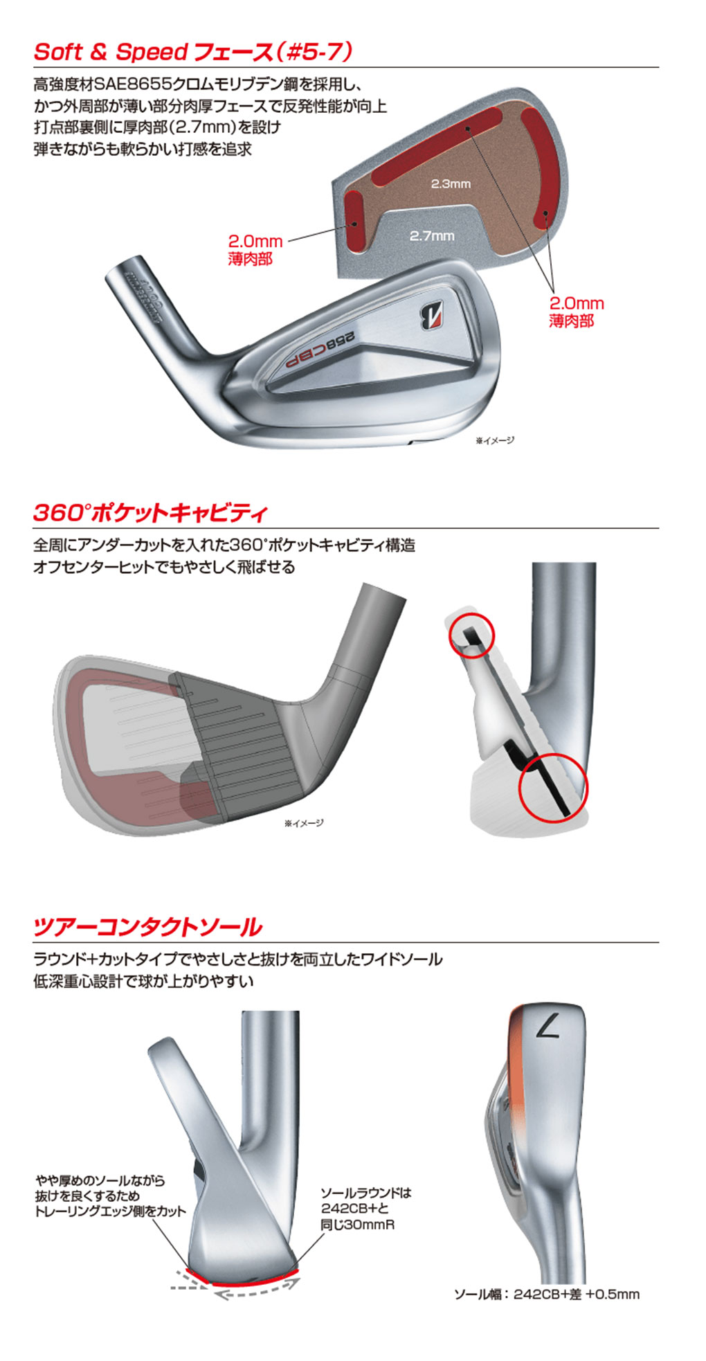 BRIDGESTONE（ブリヂストン） BS ブリヂストンゴルフ 258CBP アイアン