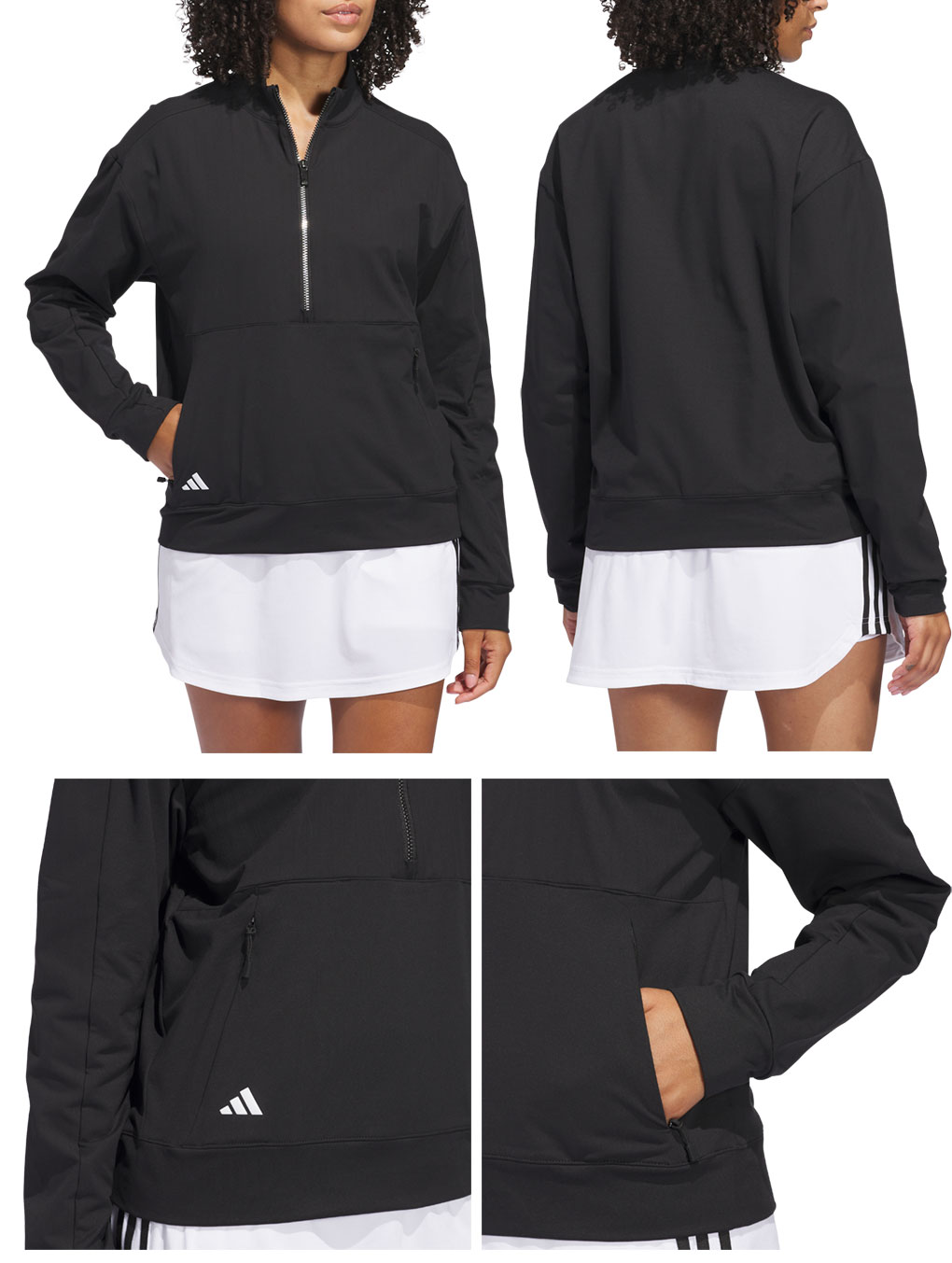 adidas アディダスゴルフ セットアップ XS adidas（アディダス） アディゼロ ファブリックミックス ハーフジップ