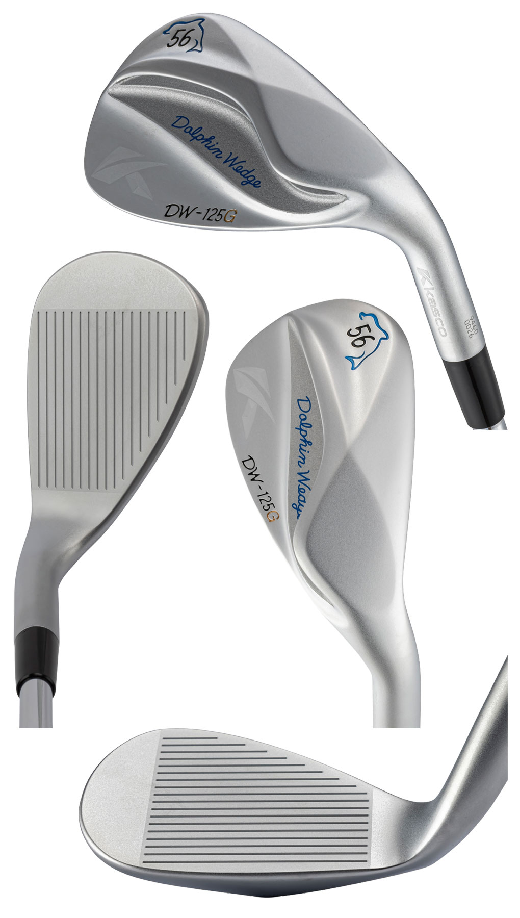 キャスコ DOLPHIN WEDGE DW-125G ウェッジ クロムメッキ メンズ 右用 セミグースネック N.S.PRO 950 GH スチール KASCO ゴルフクラブ 2025年モデル 日本正規品の画像