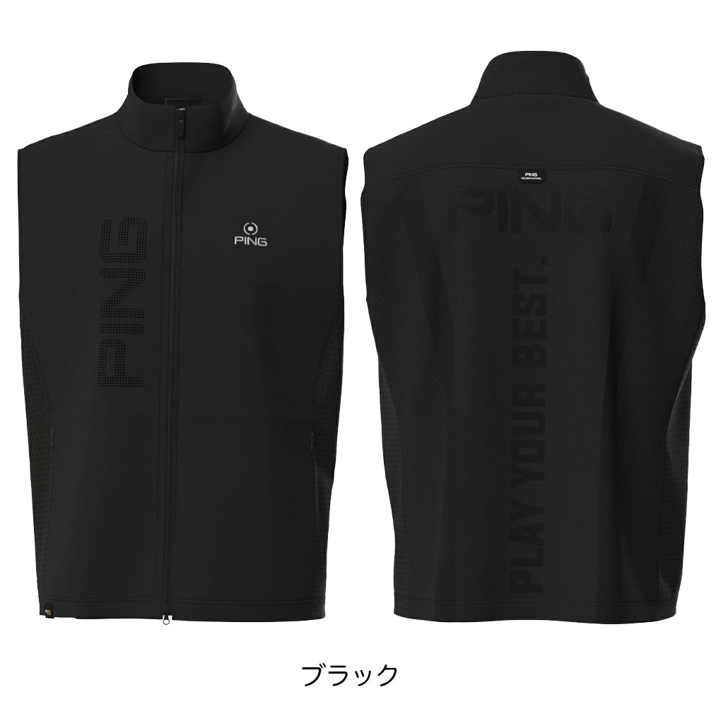 PING ピン ゴルフウェア ベスト 秋 冬 23FW ニットベスト