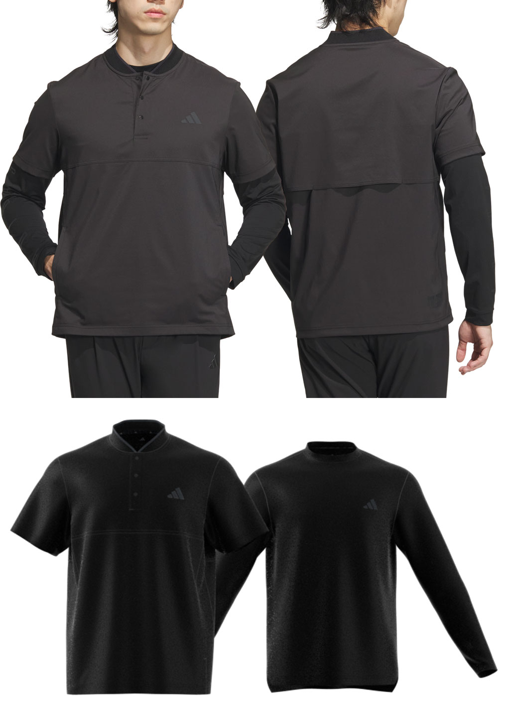 adidas アディダス 2 in 1 ポロシャツ KVH26 メンズ ゴルフ