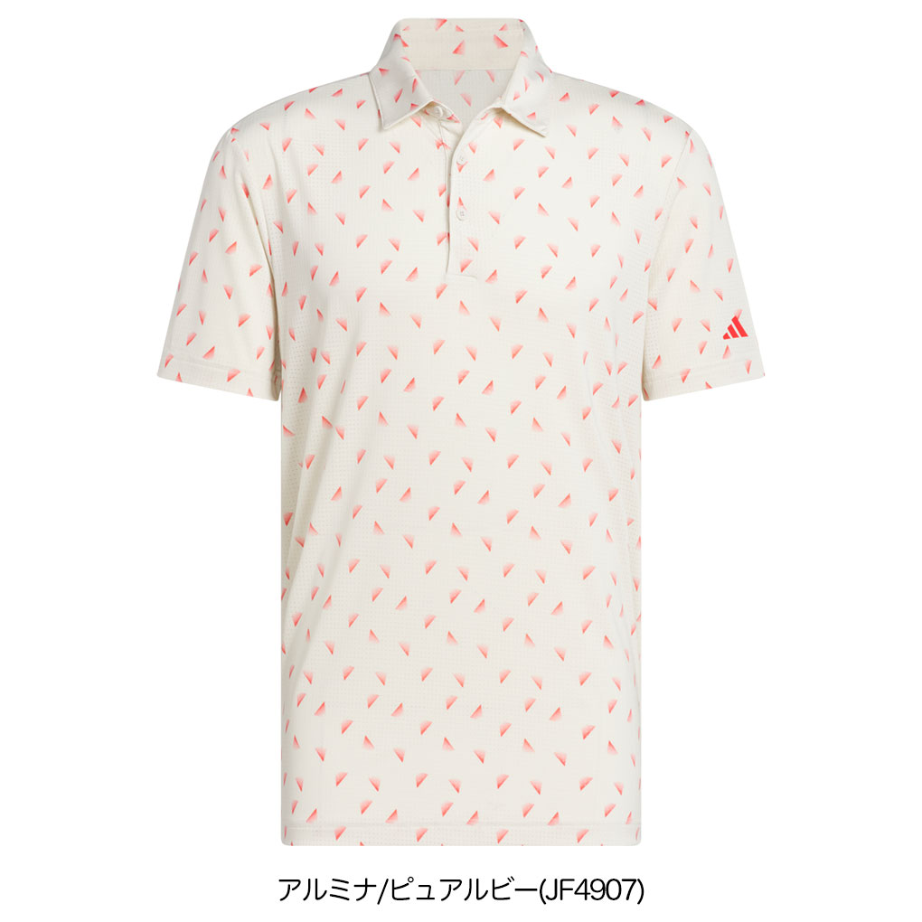adidas（アディダス） メッシュ総柄 半袖シャツ KUH65 メンズ ゴルフ