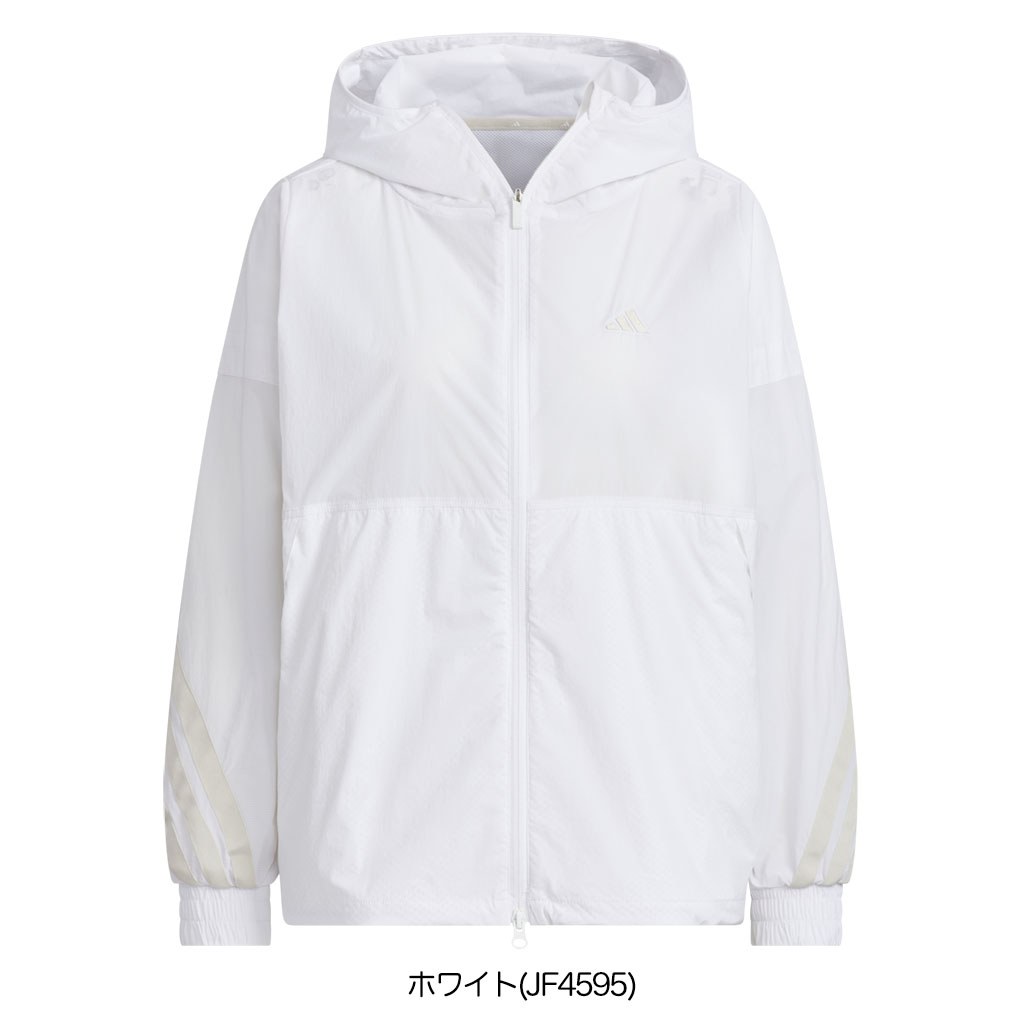 アディダス 軽量 撥水 フルジップフーディー KTI87 レディース ゴルフウェア ゴルフ 2025春夏モデル adidas 日本正規品 adidas（アディダス） 軽量 撥水 フルジップフーディー KTI87