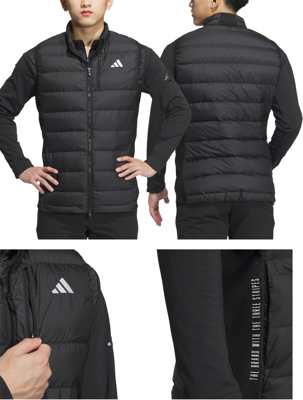adidas アディダス WIND.RDY チェストポケット付き フルジップ