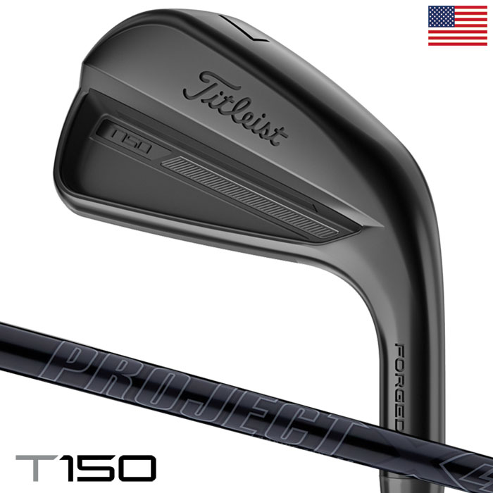 Titleist タイトリスト T150 Black アイアン 7本セット（#5-P,W