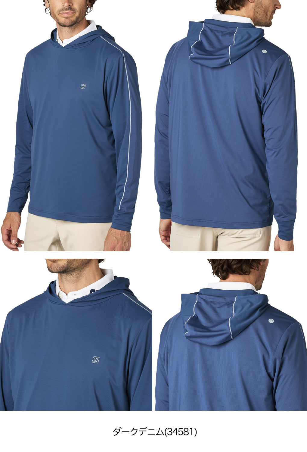 フットジョイ ライトウェイトストレッチ長袖フーディー FJ-F25-M12 メンズ ゴルフウェア FOOTJOY 2025春夏モデル 日本正規品_1