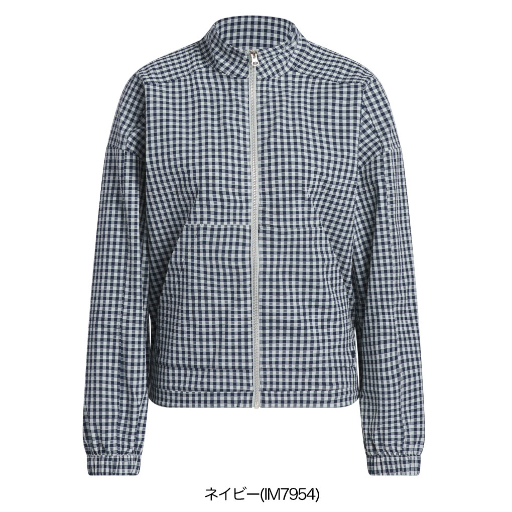 adidas（アディダス） ギンガムチェック フルジップ 長袖ジャケット
