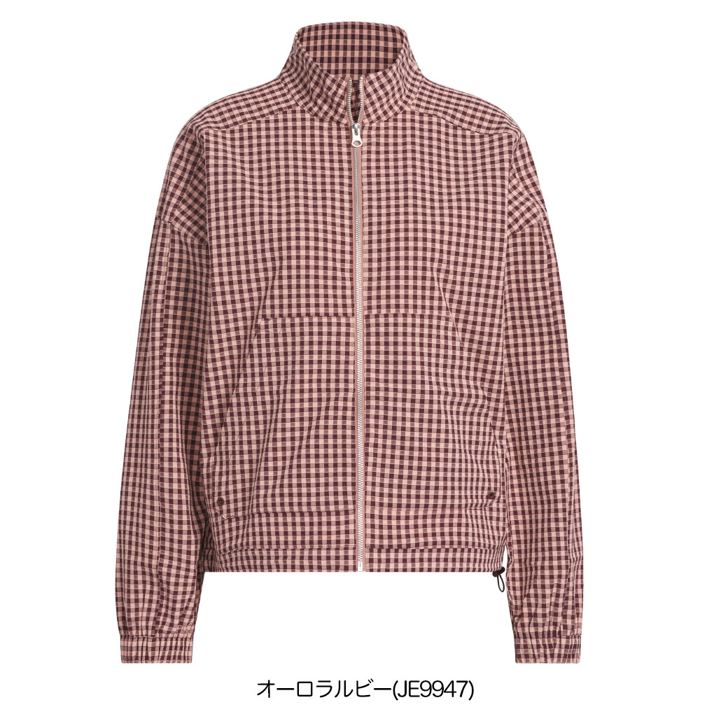 adidas（アディダス） ギンガムチェック フルジップ 長袖ジャケット