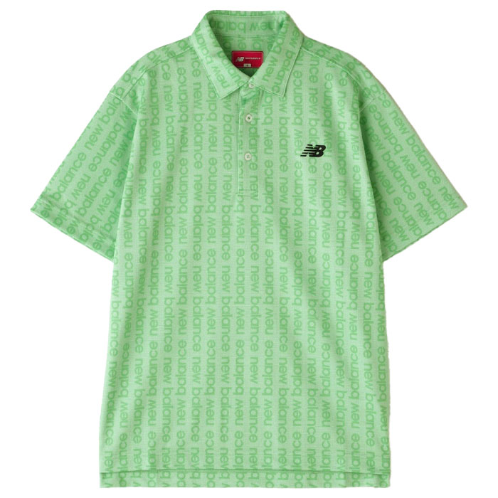 New Balance（ニューバランス） ロゴストライプ柄 半袖 カラーシャツ