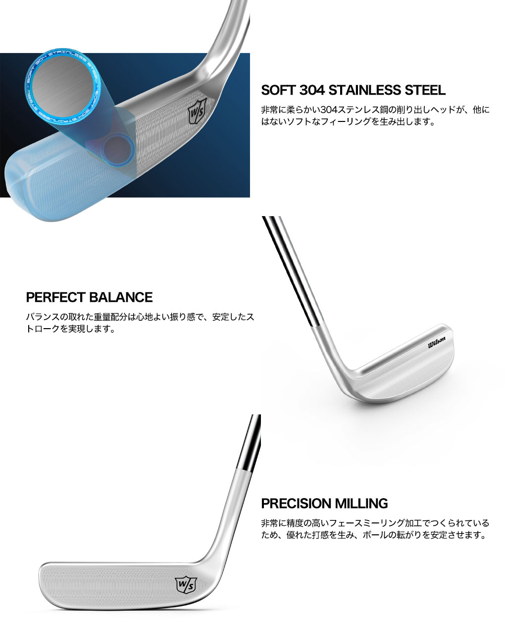 ウィルソン Staff Model 8802 パター ブレード 34インチ Wilson golf