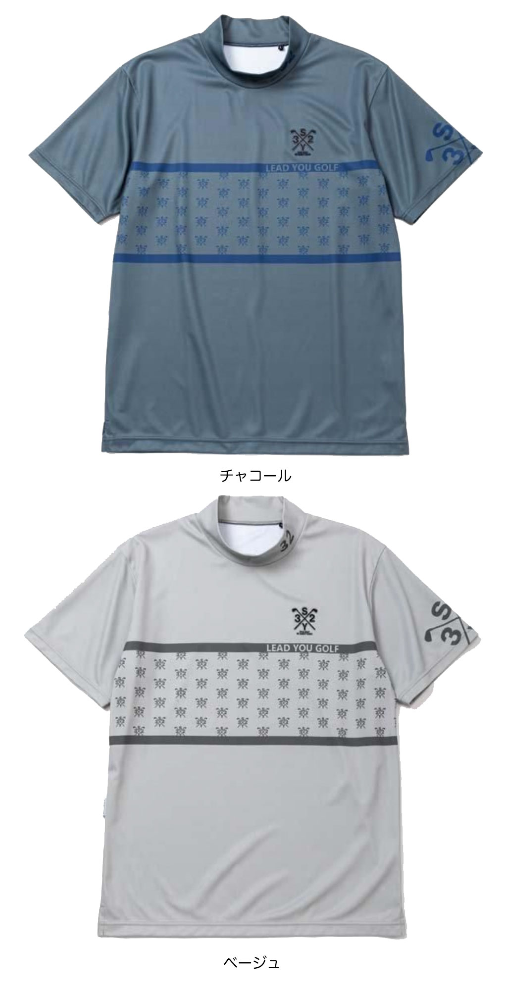 SY32 GOLF SYG-25S035 ゴルフウェア GRAPHIC CROSS LOGO MOCK 半袖